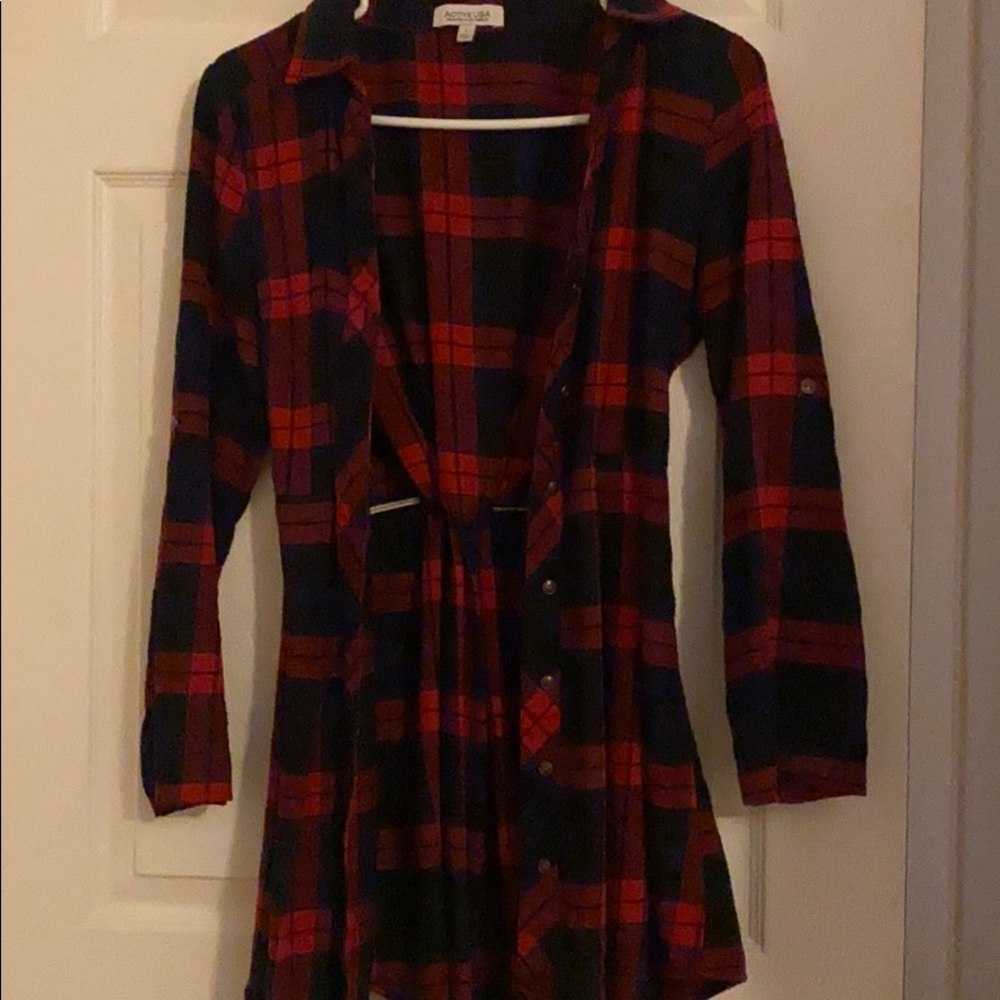 Long Flannel Shirt